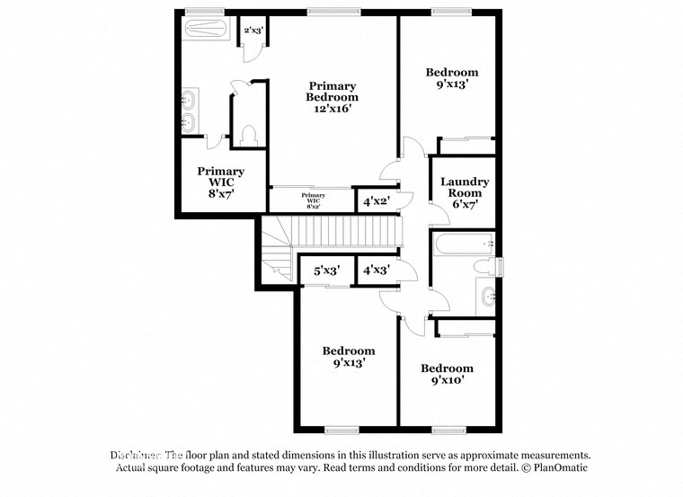 the floor plan of the third level of the apartment building