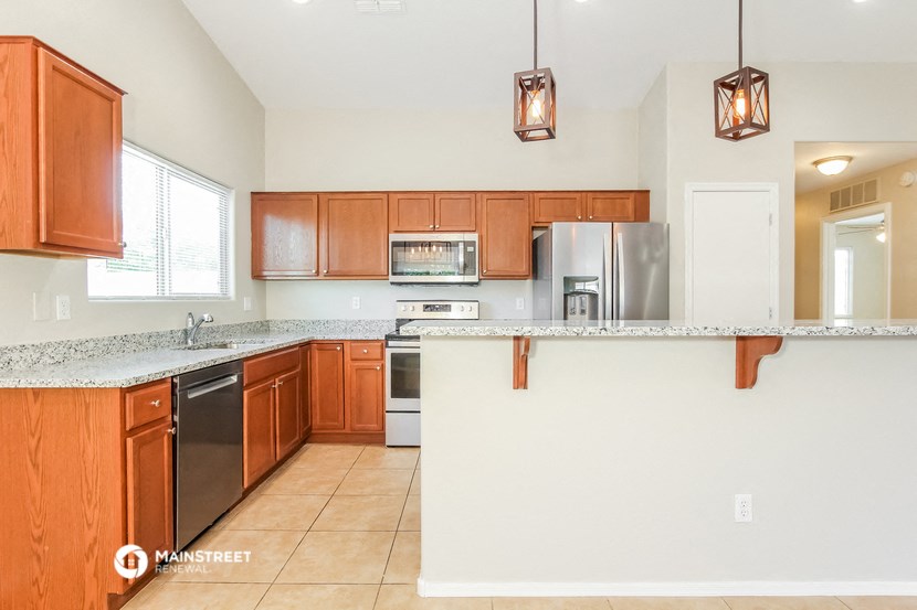 the kitchen is clean and ready for us to use