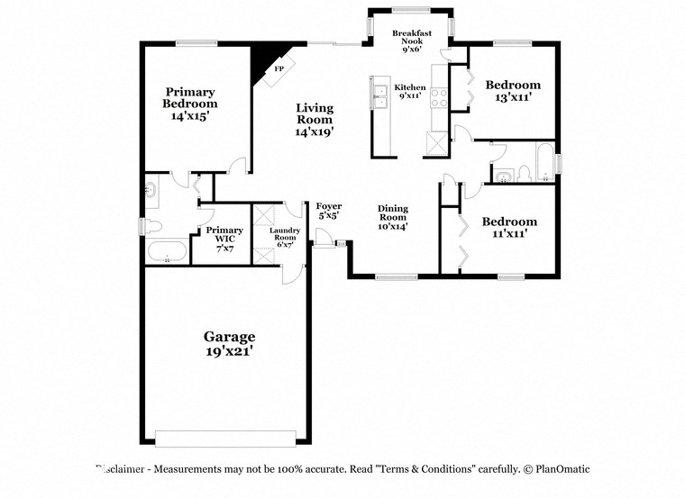 a floor plan of a house with a bedroom and a living room