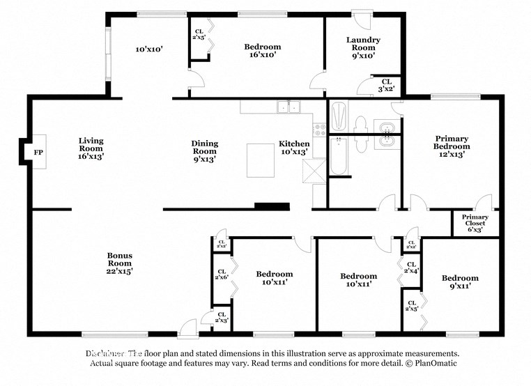 this floor plan is an approximation of the floor plan for a residential home