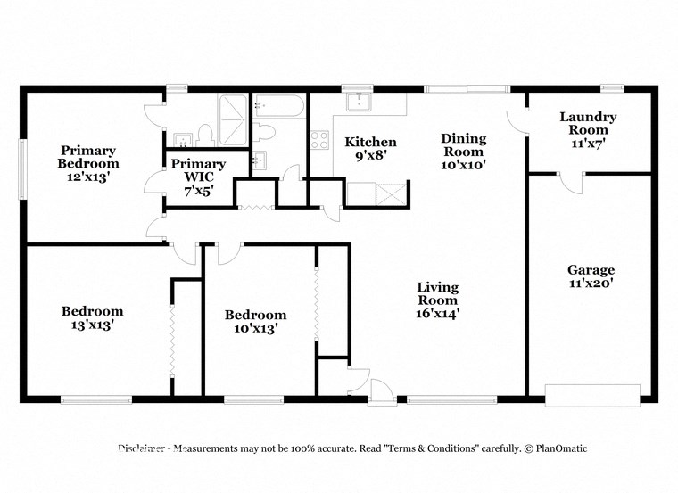 a floor plan of a house with a bedroom and a living room