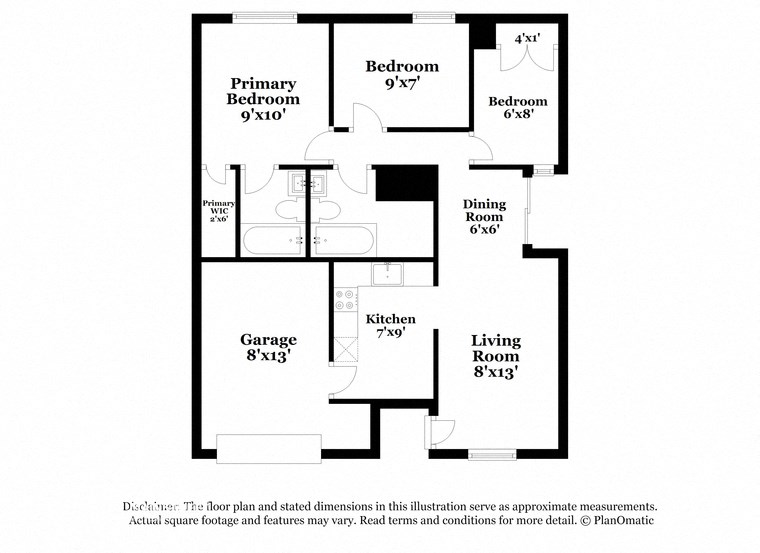 a floor plan of a house with a bedroom and a living room