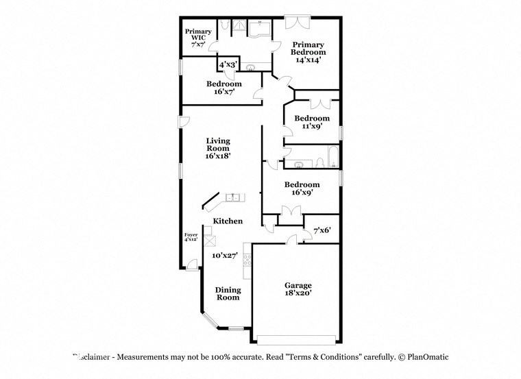 this is the floor plan for a bedroom apartment