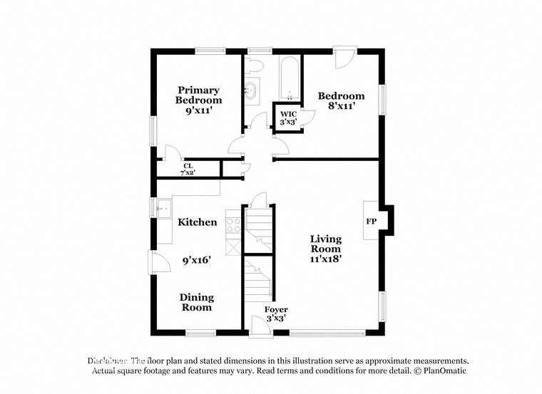 this is the floor plan for a bedroom apartment