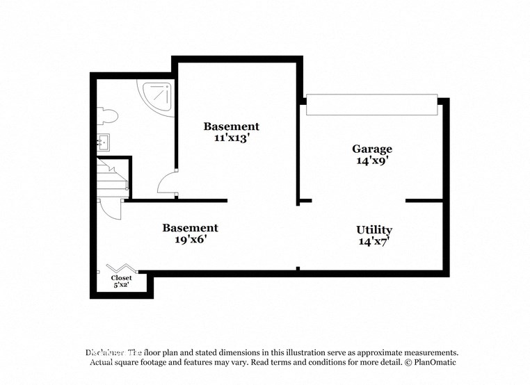 a floor plan of a unit with a bedroom and a bathroom
