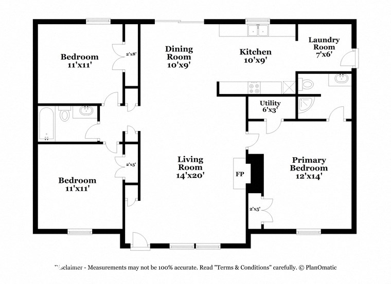 a floor plan of a house with a bedroom and a living room