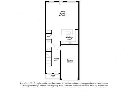this floor plan is an approximation of a floor plan for an apartment