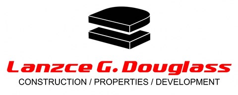 A logo for a company named Lanzie G. Douglass Construction, Properties, and Development.