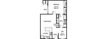 1 Bed / 1 Bath (Downstairs) July 2024~Aug. 2025