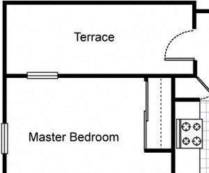 2bedroom 1bath 2D floorplan at Northpark at Scott Carver Apartments Miami, FL 2bedroom 1bath 2D floorplan_Northpark at Scott Carver Apartments Miami, FL