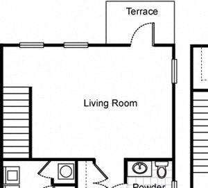 3bedroom 2.5bath 2D towhnome floorplan at Northpark at Scott Carver Apartments Miami, FL 3bedroom 2.5bath 2D towhnome floorplan_Northpark at Scott Carver Apartments Miami, FL