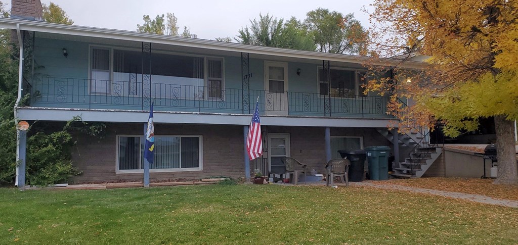 the front of our house in the fall