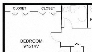 The Jameson II 1 Bedroom at Park Pleasant Apartments The Jameson II 1 Bedroom at Park Pleasant Apartments