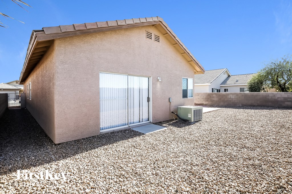 a garage door in front of a house