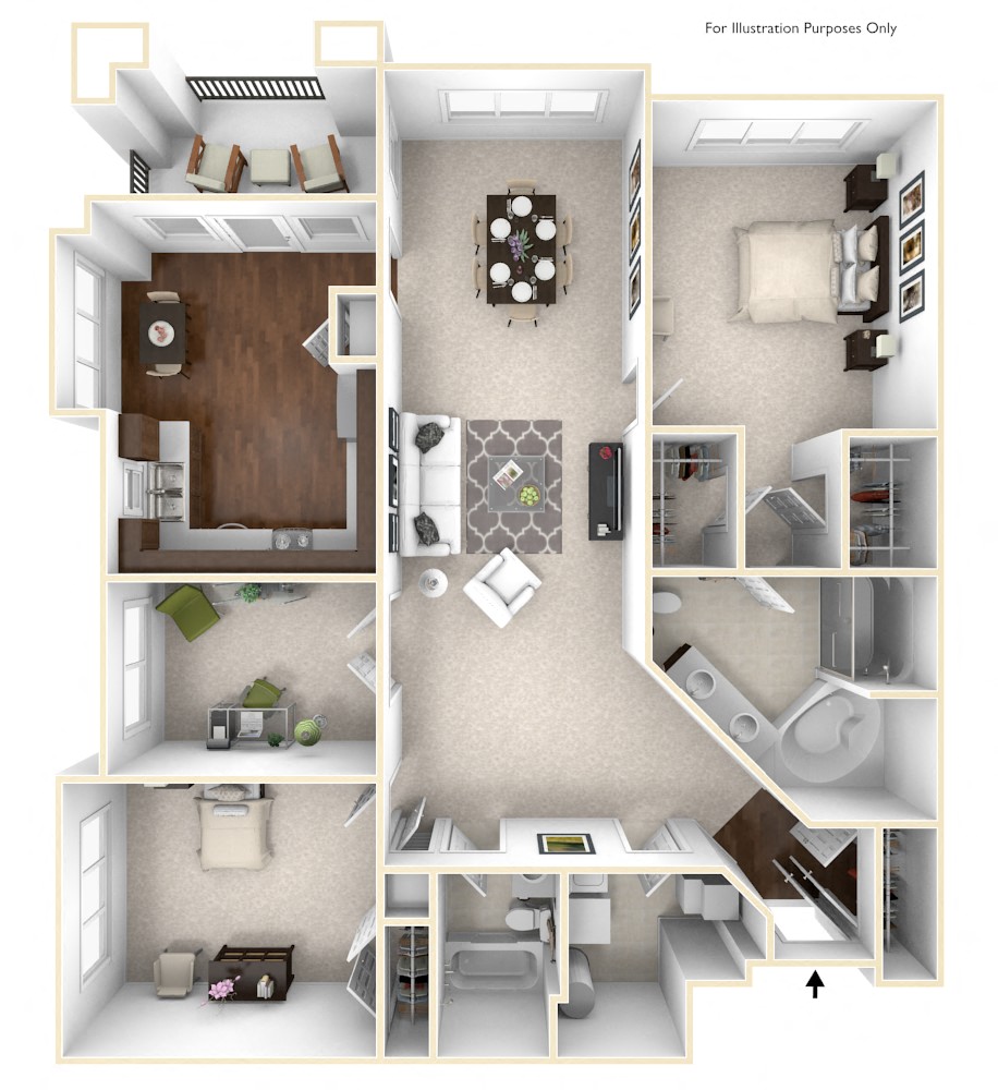 The Charleston Floor Plan in 3D