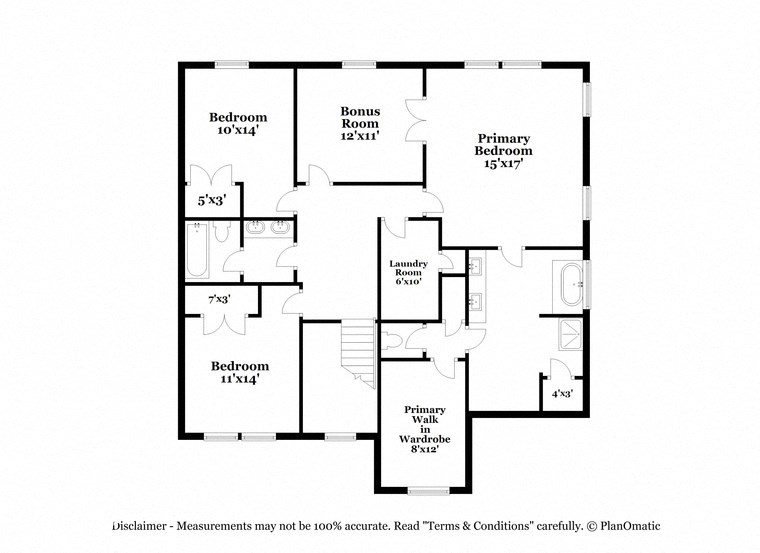 a floor plan of a house with different floors
