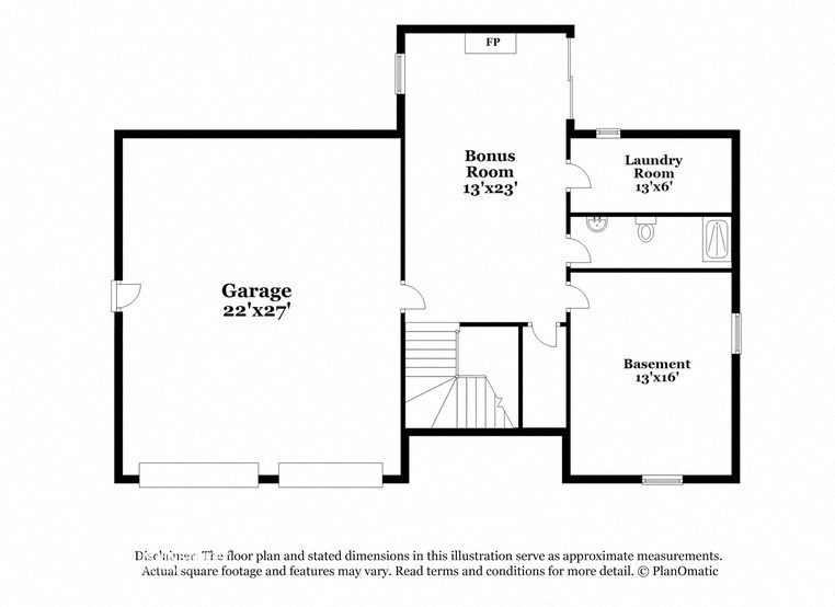 the schematic diagram of the upper and lower floor plans of a house