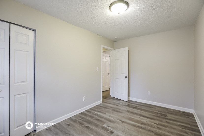 the spacious living room of our studio apartment at university estates in saint louis