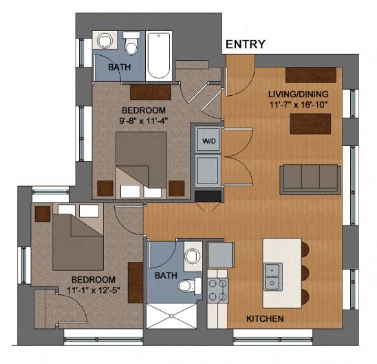 2 Bedroom