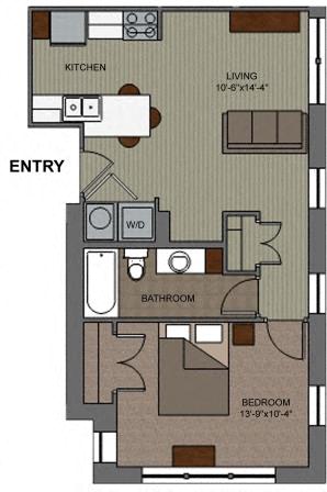 1 Bedroom Front