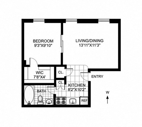 a floor plan of a small house with bedrooms and a living room