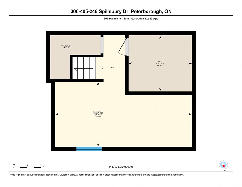 a floor plan of a house with a bedroom and a bathroom
