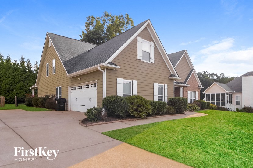 a house with a garage and a driveway