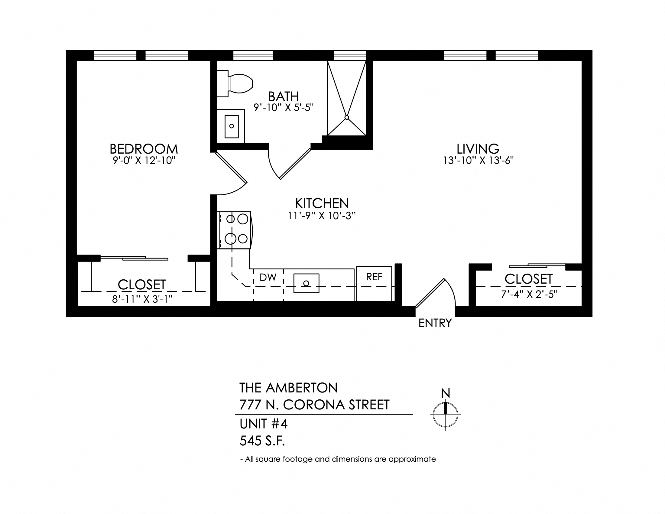 1 Bedroom-Hardwood