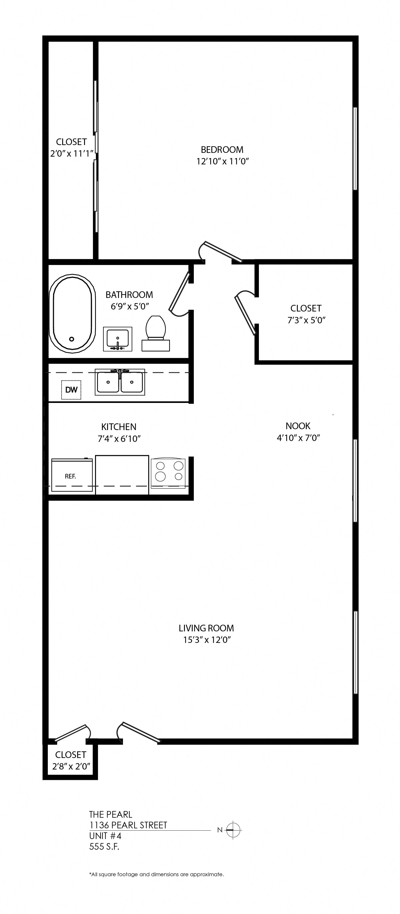 1 Bedroom-Hardwood