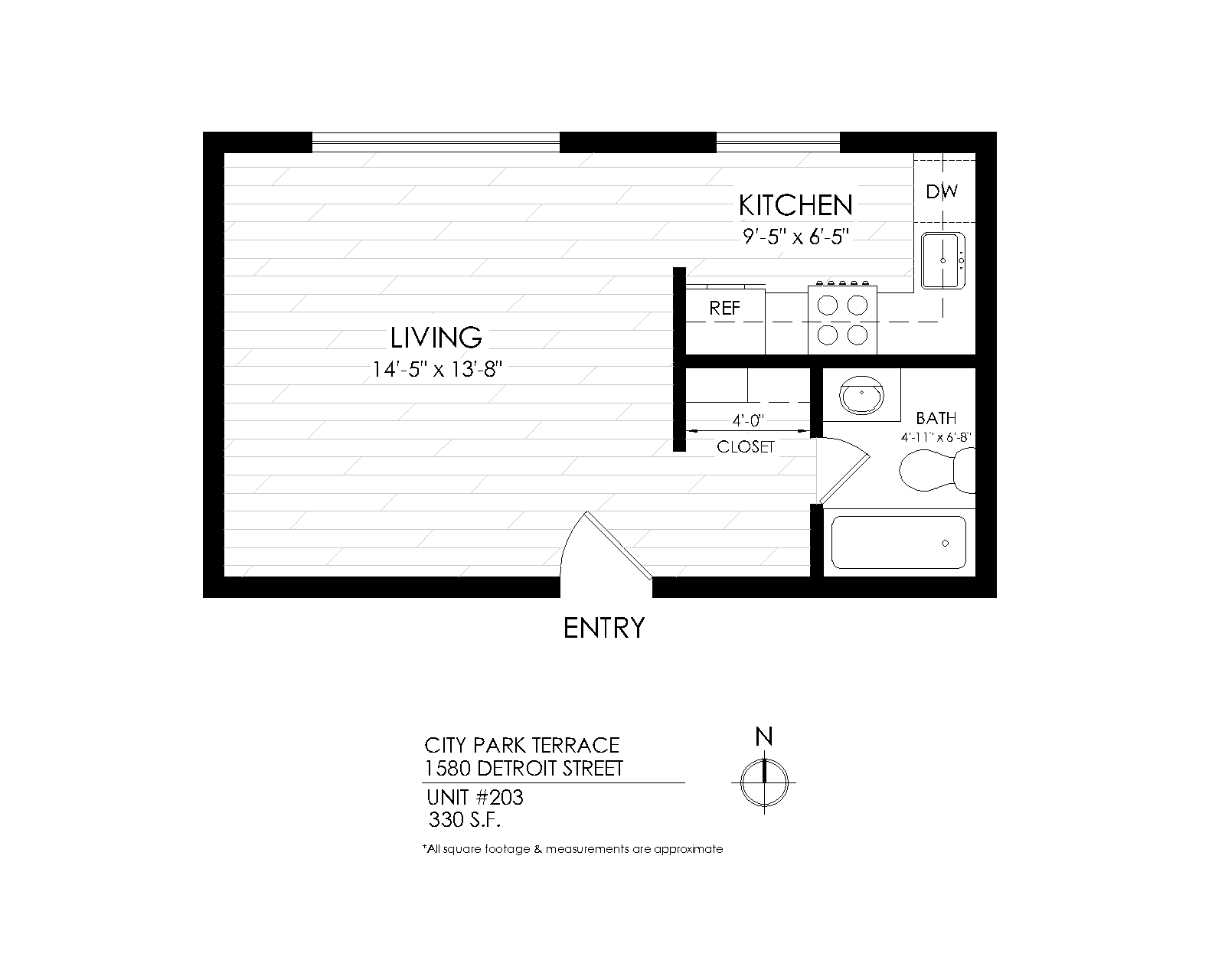 Studio City Park Terrace Apartments in Denver, CO