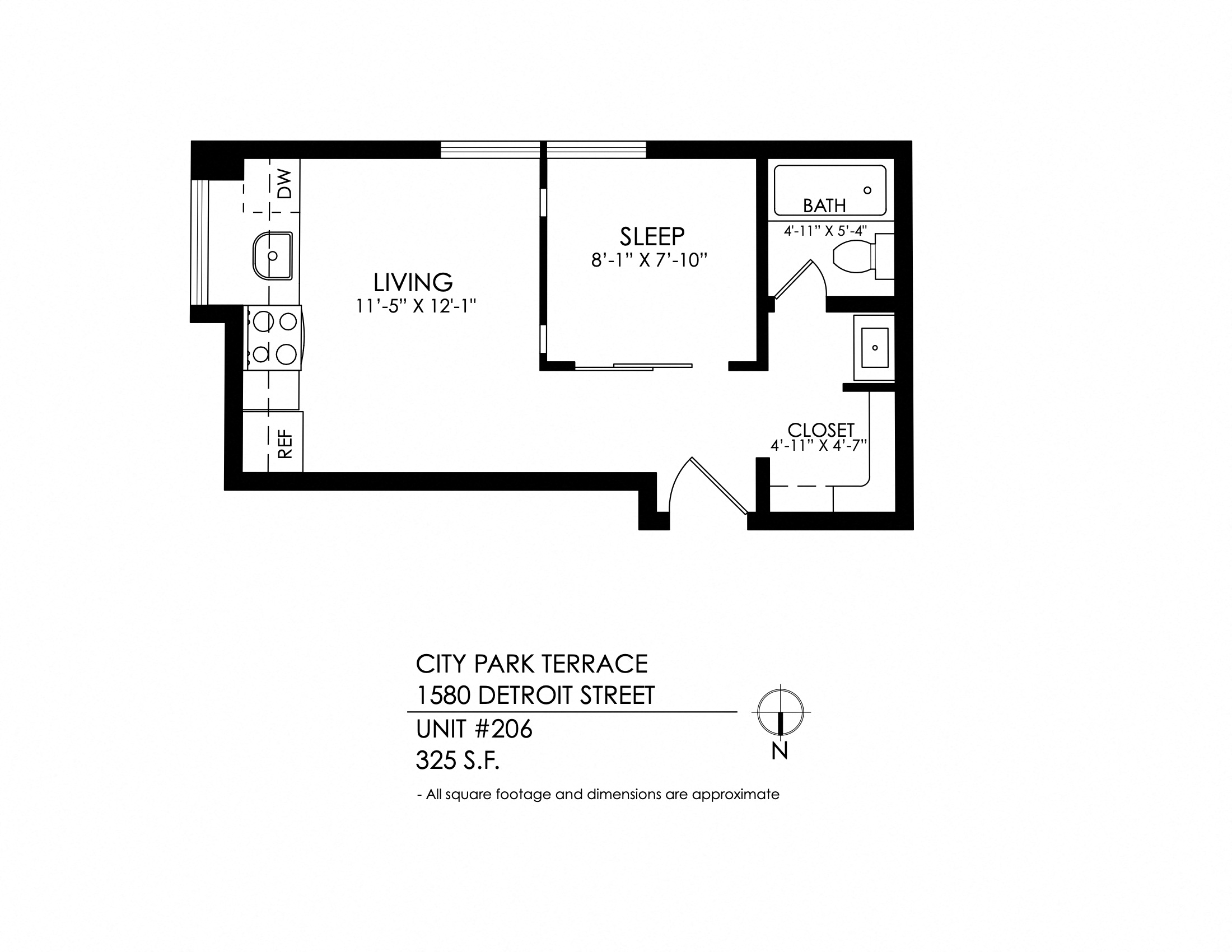 1 Bedroom 1 Bath