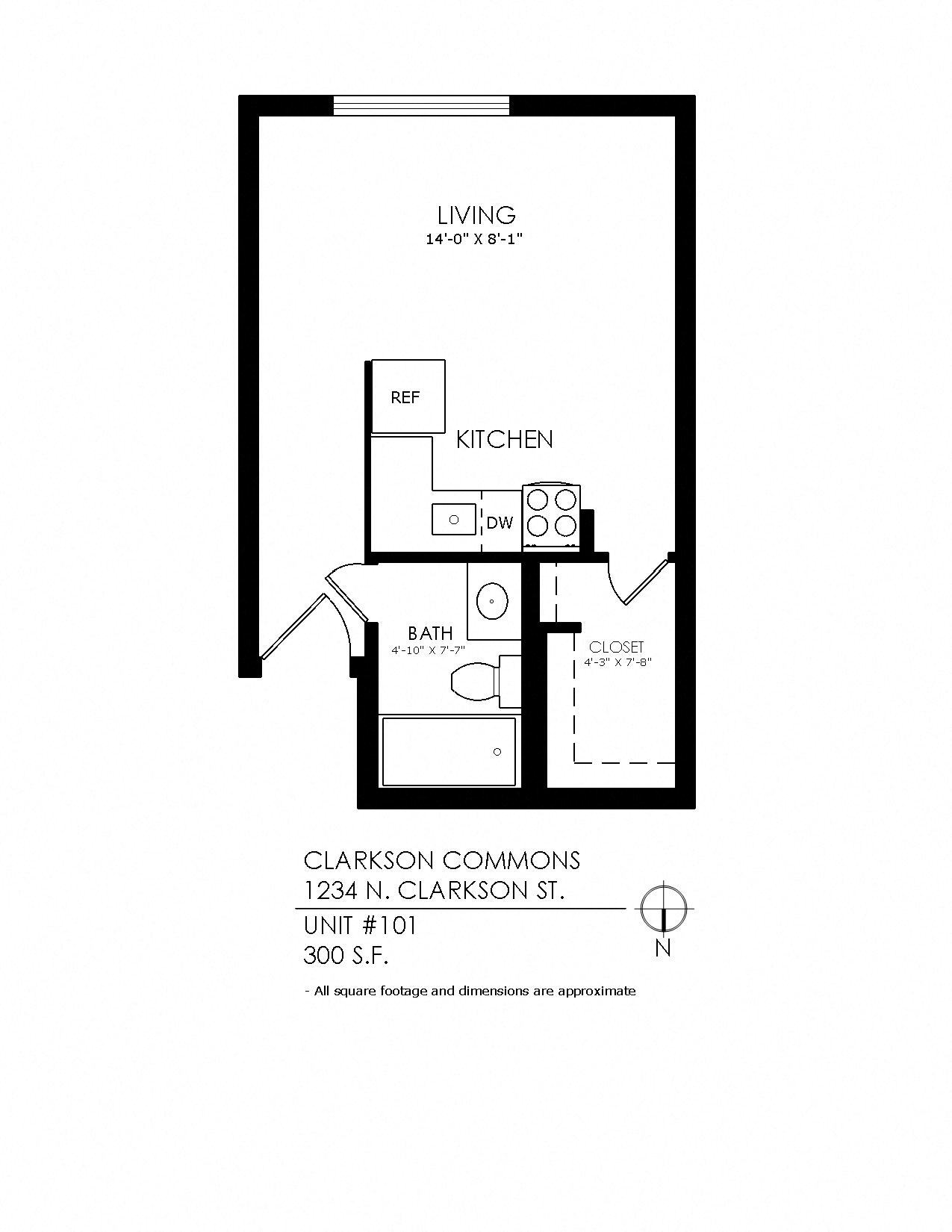 studio apartment in Denver