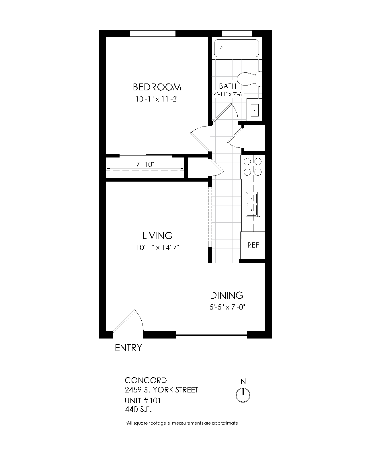 1 Bedroom x 1 Bath
