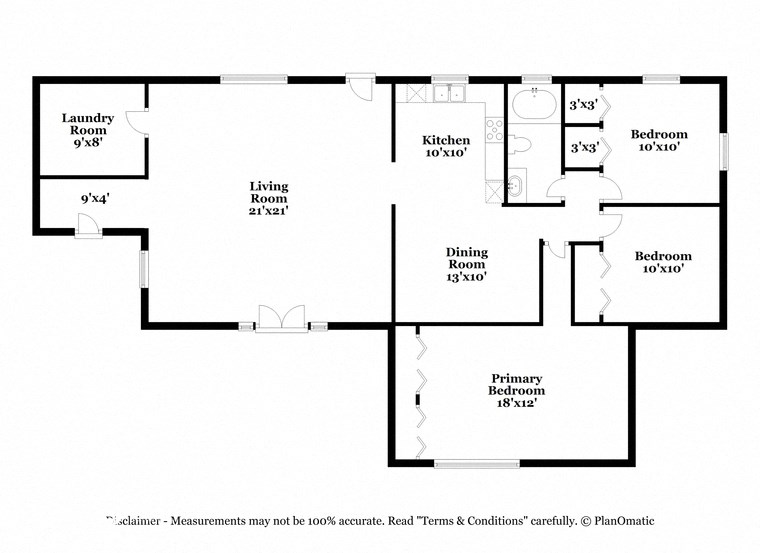 this floor plan is an approximation of our floor plan and may not include all measurements