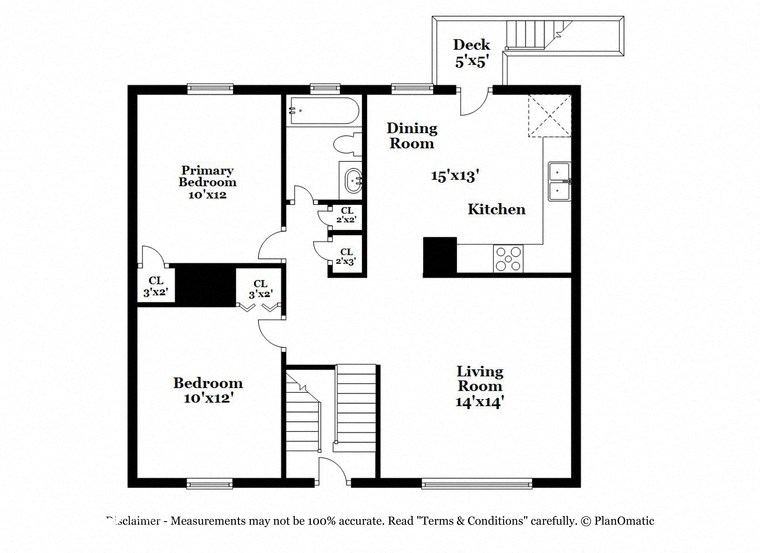 a floor plan of a house with a bedroom and a living room