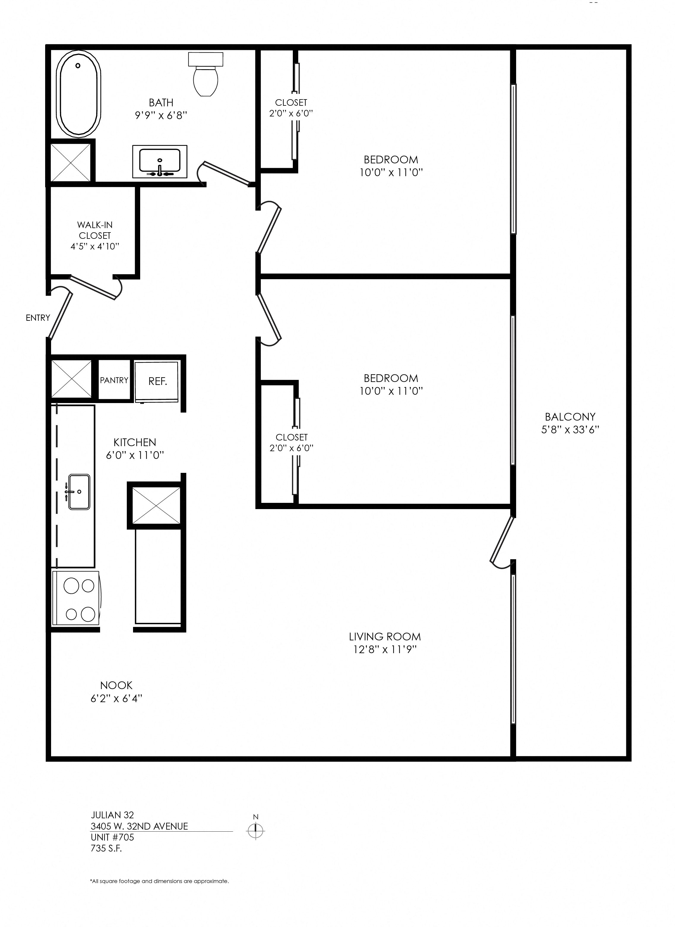 2 bedroom for rent in Denver