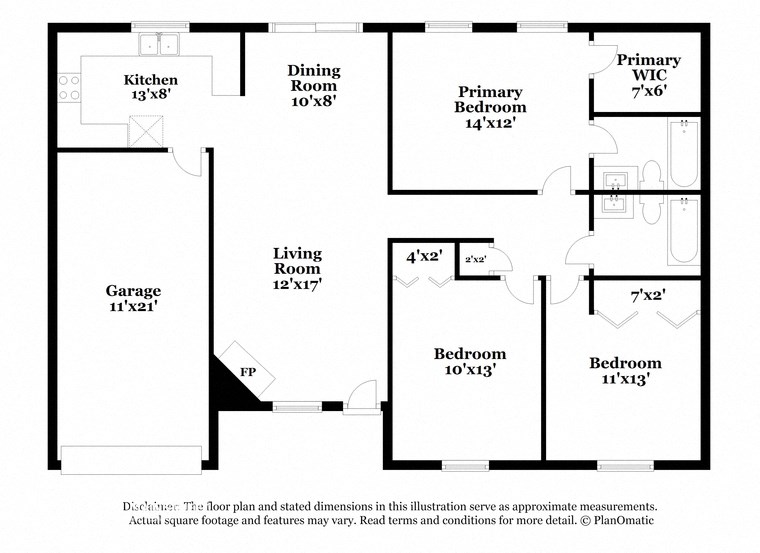 a floor plan of a house with a bedroom and a living room