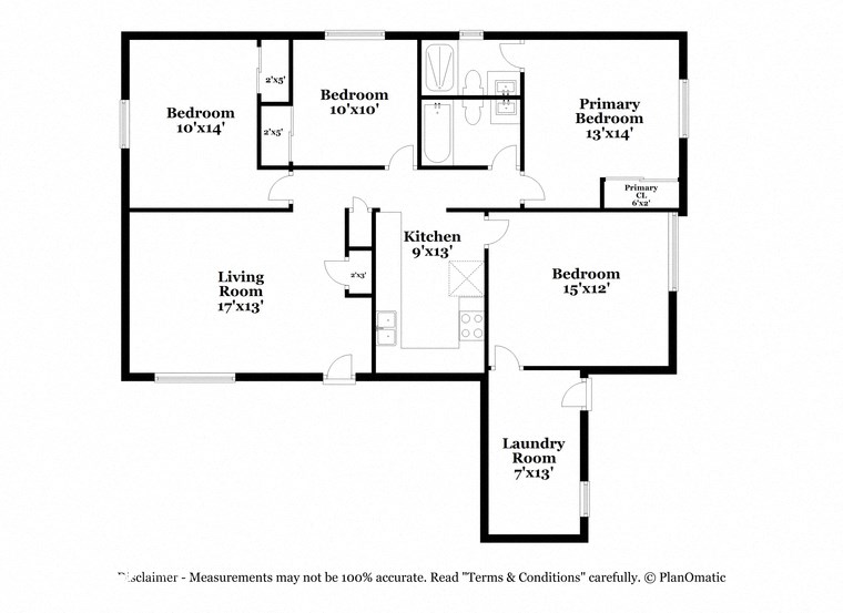 a floor plan of a house with a bedroom and a living room