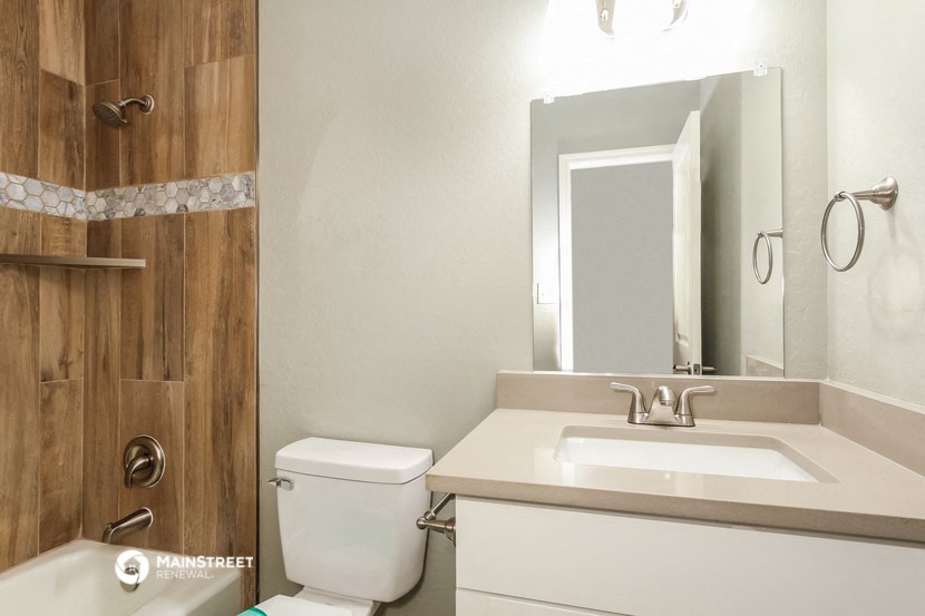 a bathroom with a toilet and a sink and a mirror