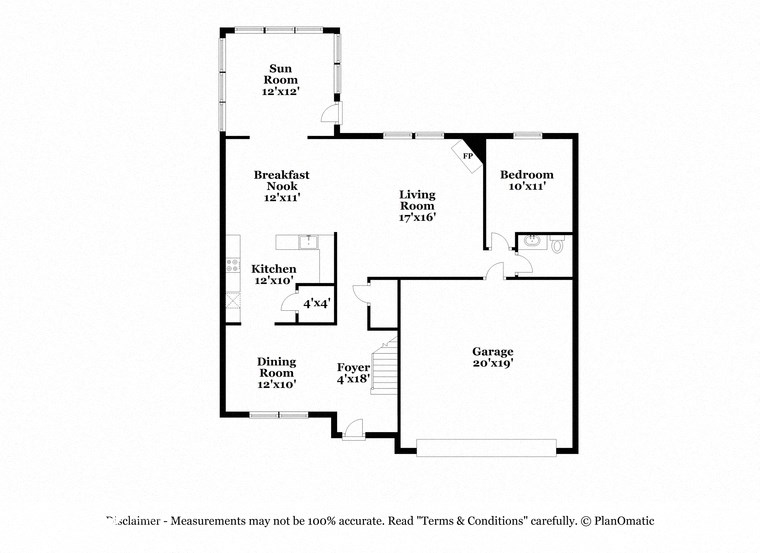 this is the floor plan for a bedroom apartment