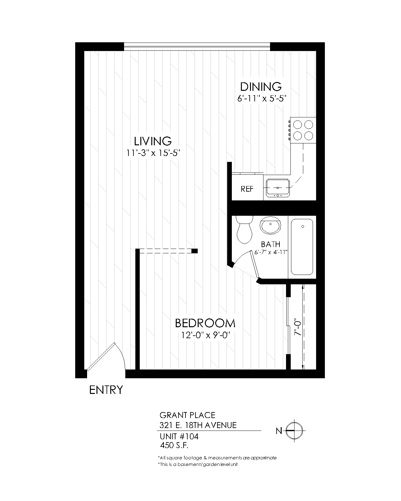 1 Bedroom Grant Place Apartments in Denver, CO