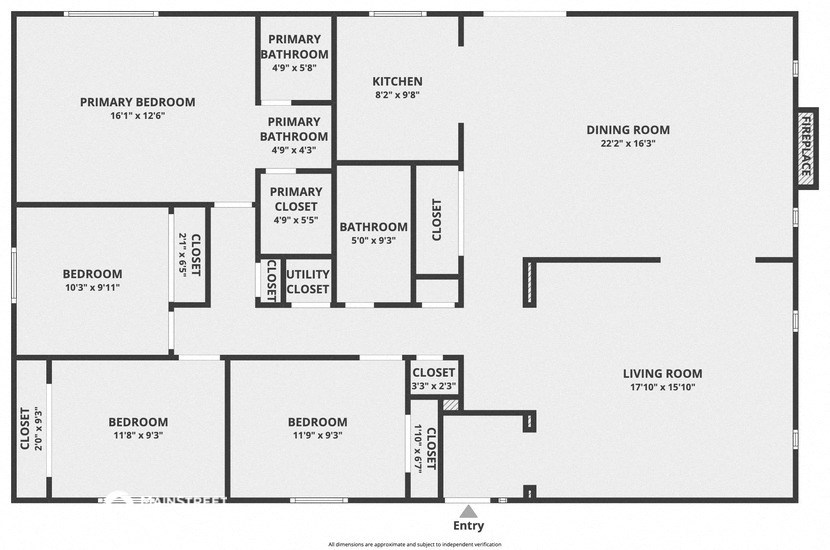a schematic diagram of a floor plan of a house with bedrooms and a living room
