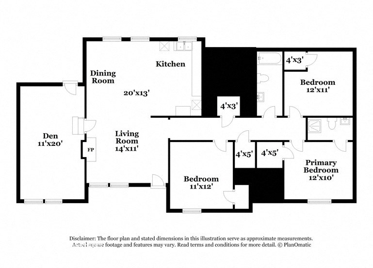 a floor plan of a house with a kitchen and a living room