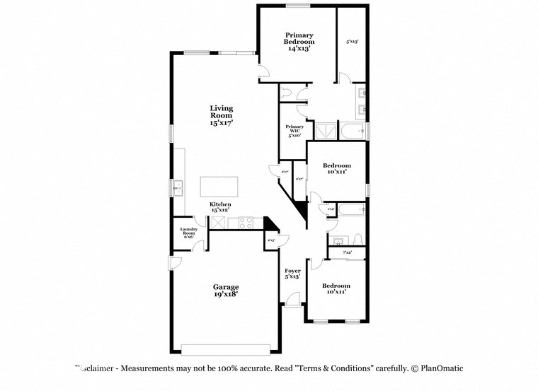 this is the floor plan for a bedroom apartment