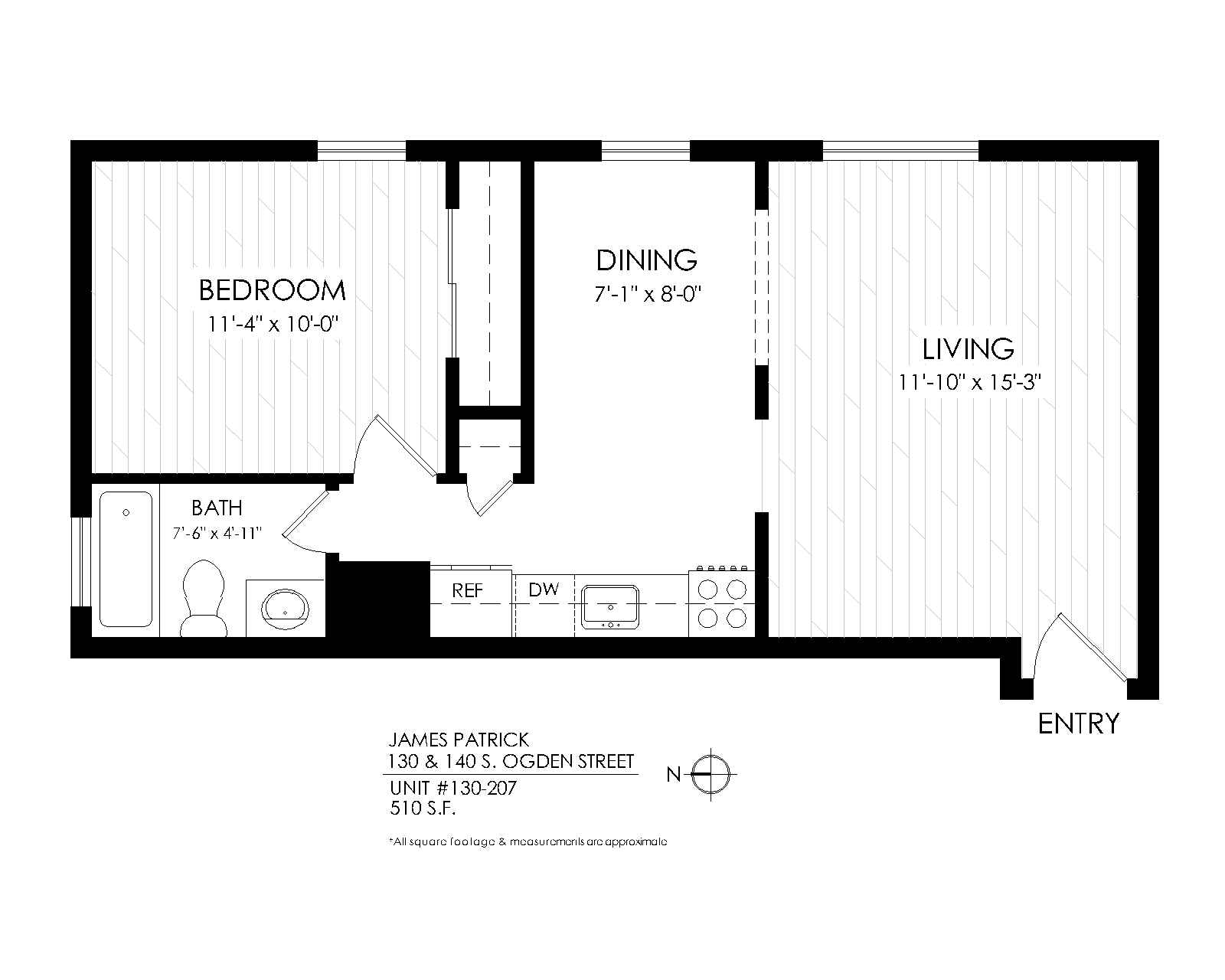 One Bedroom, One Bath