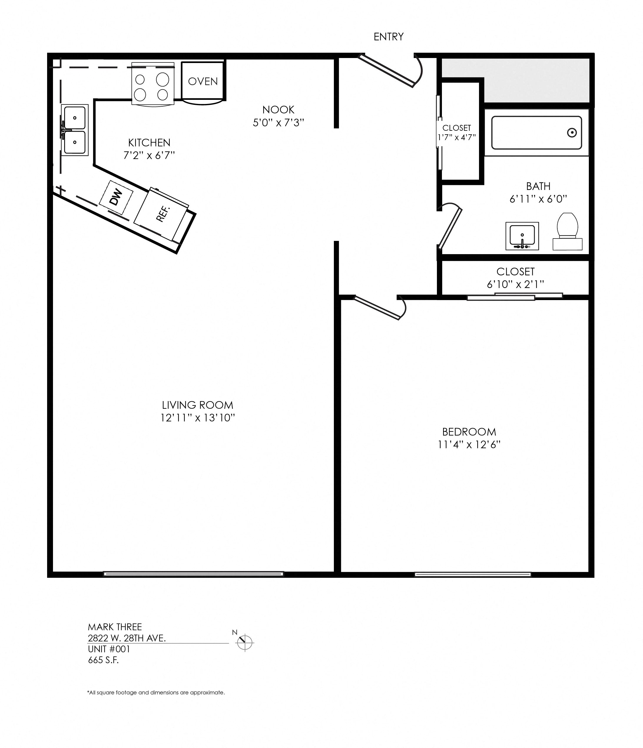 Mark III 1 bedroom apartment for rent in Denver