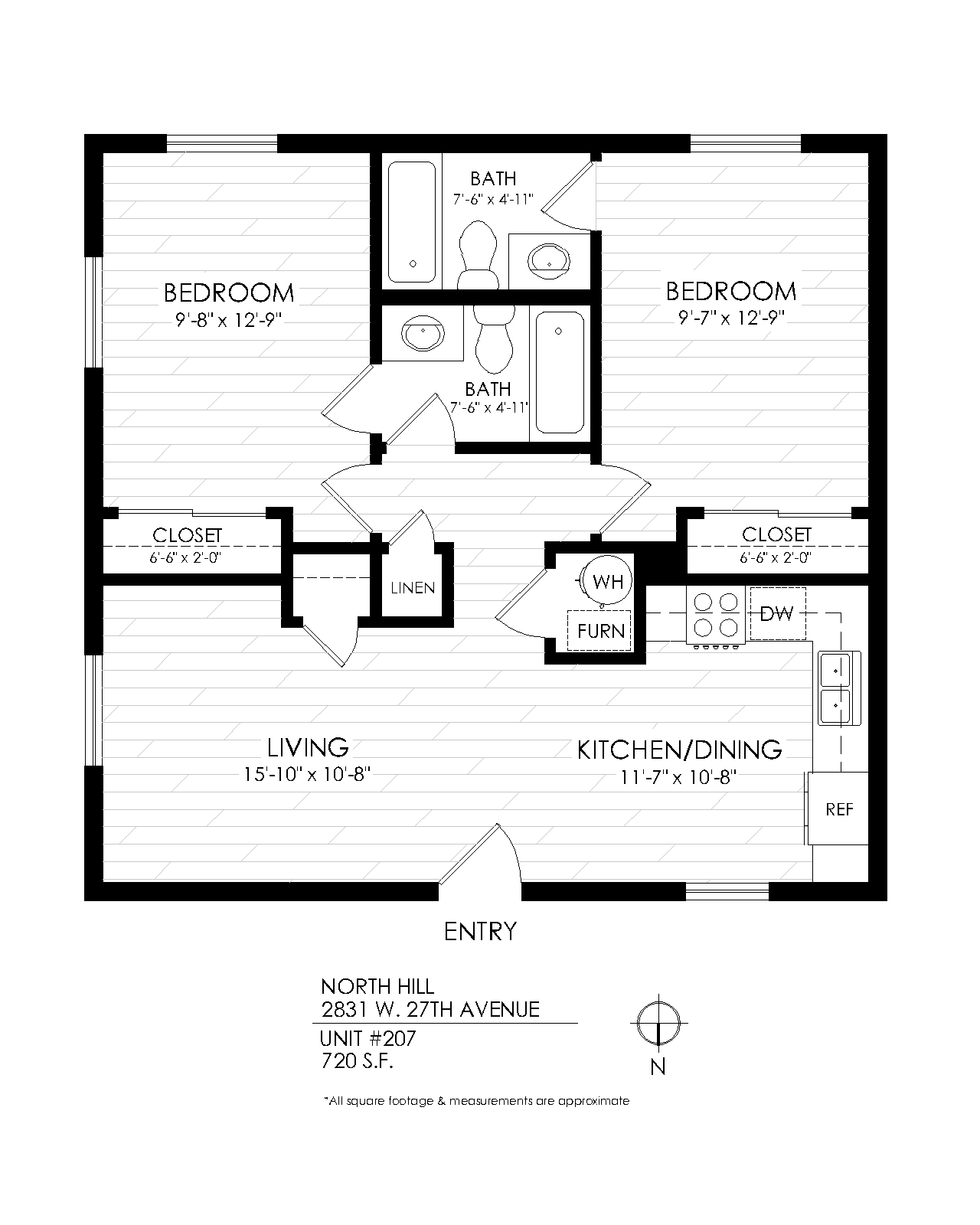 2 Bedroom x 2 Bath