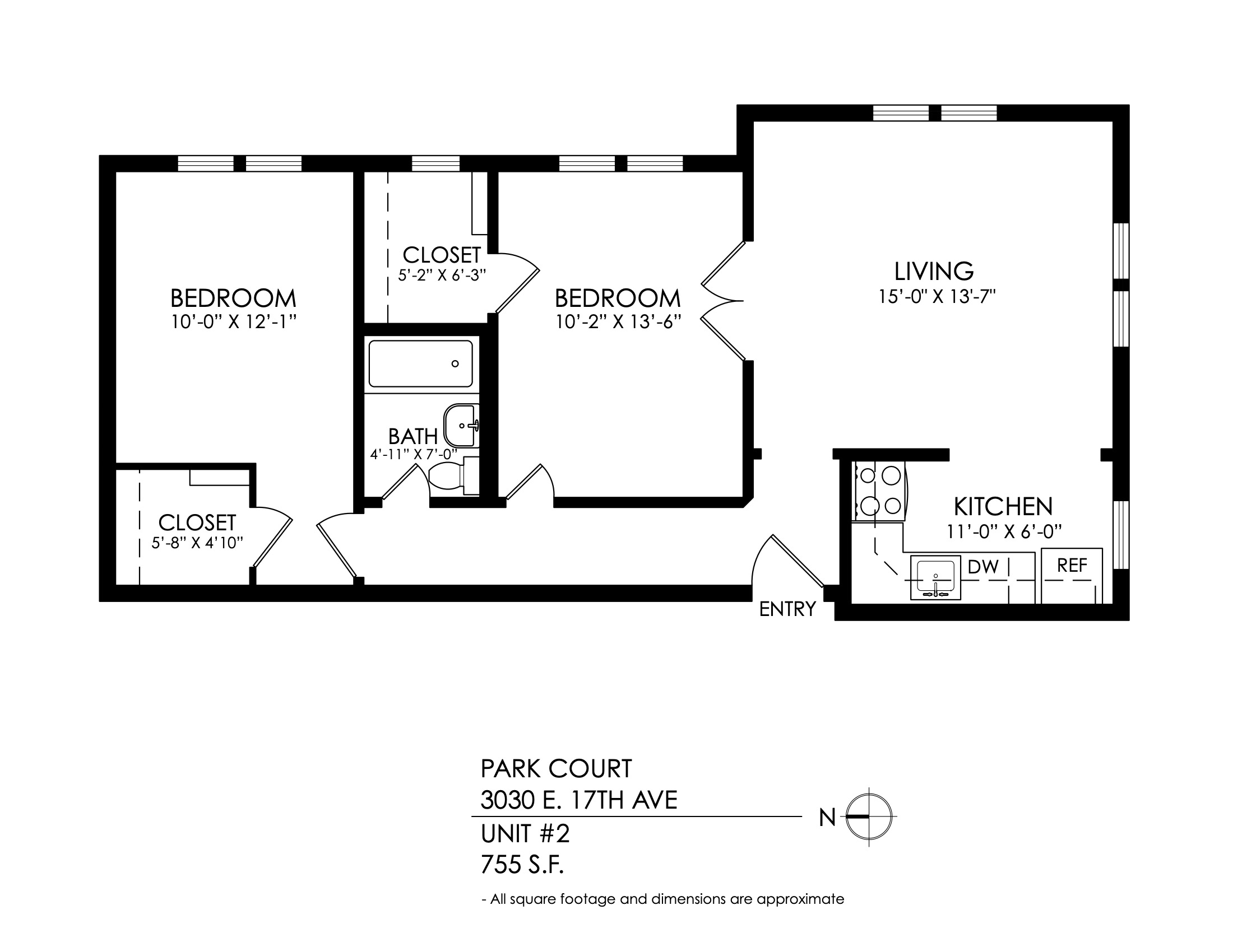 2-Bedroom-Hardwood