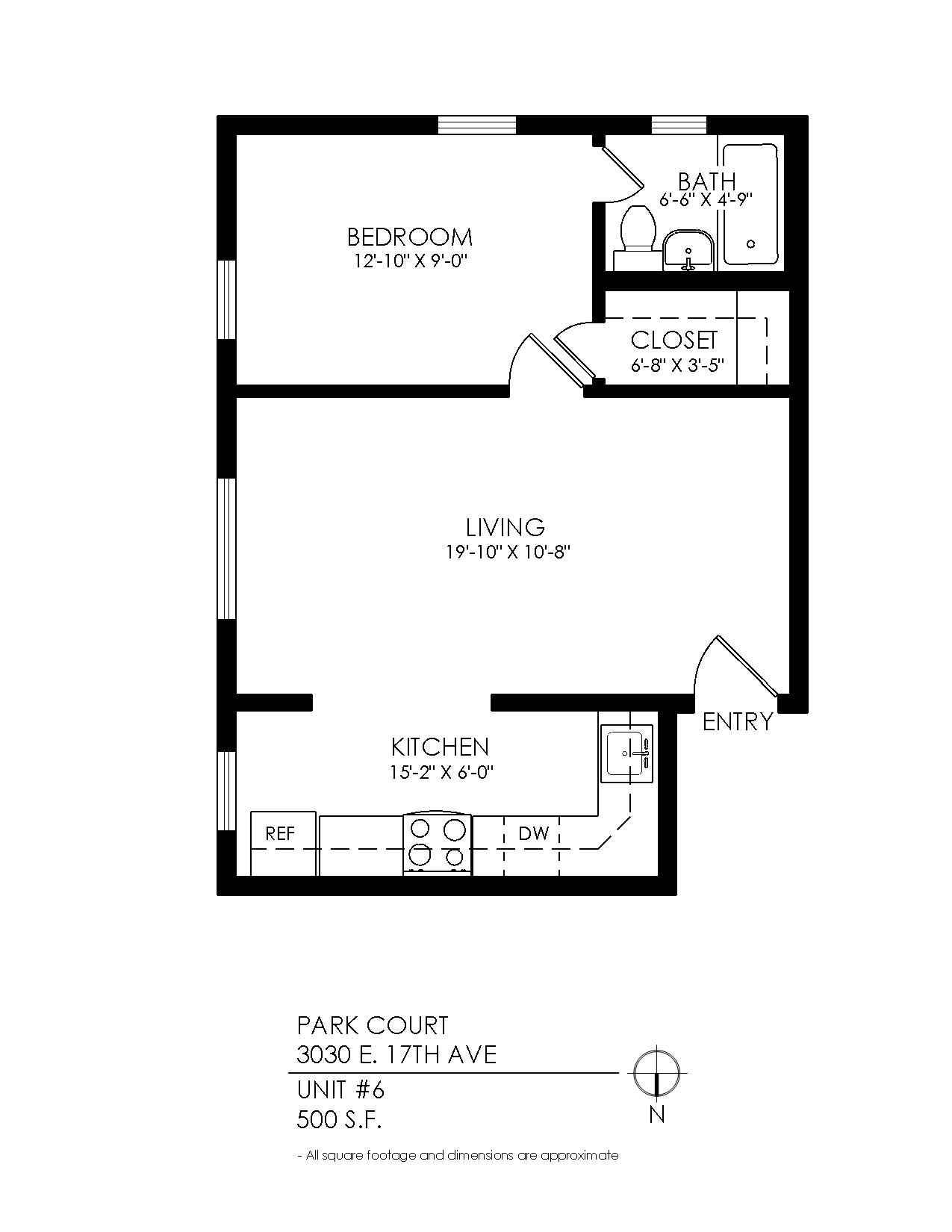 1 Bedroom-Hardwood