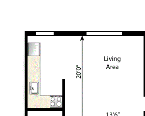 1 Bedroom-Hardwood